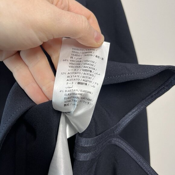 Stella McCartney NWT‎ Navy Blue Arlesa Quarter Zip Blouse Size 42 - Picture 7 of 10